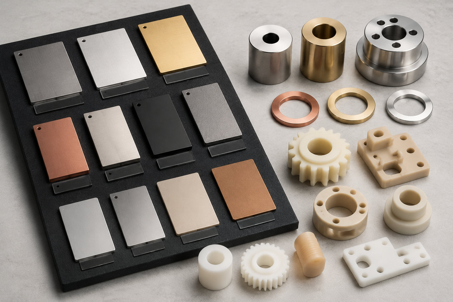 Material guide for choosing metals and plastics