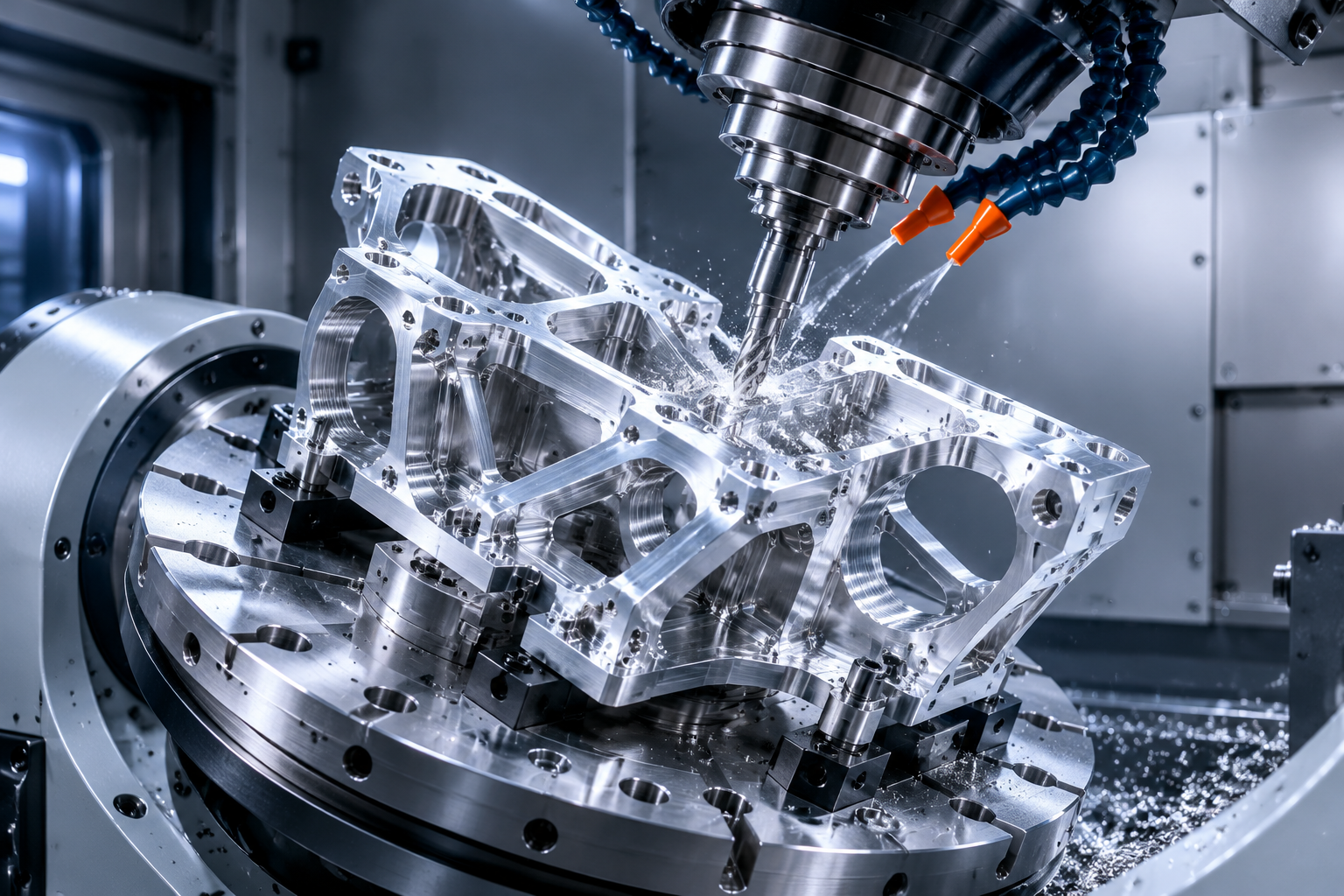 Improving 5-axis stability for robot precision parts